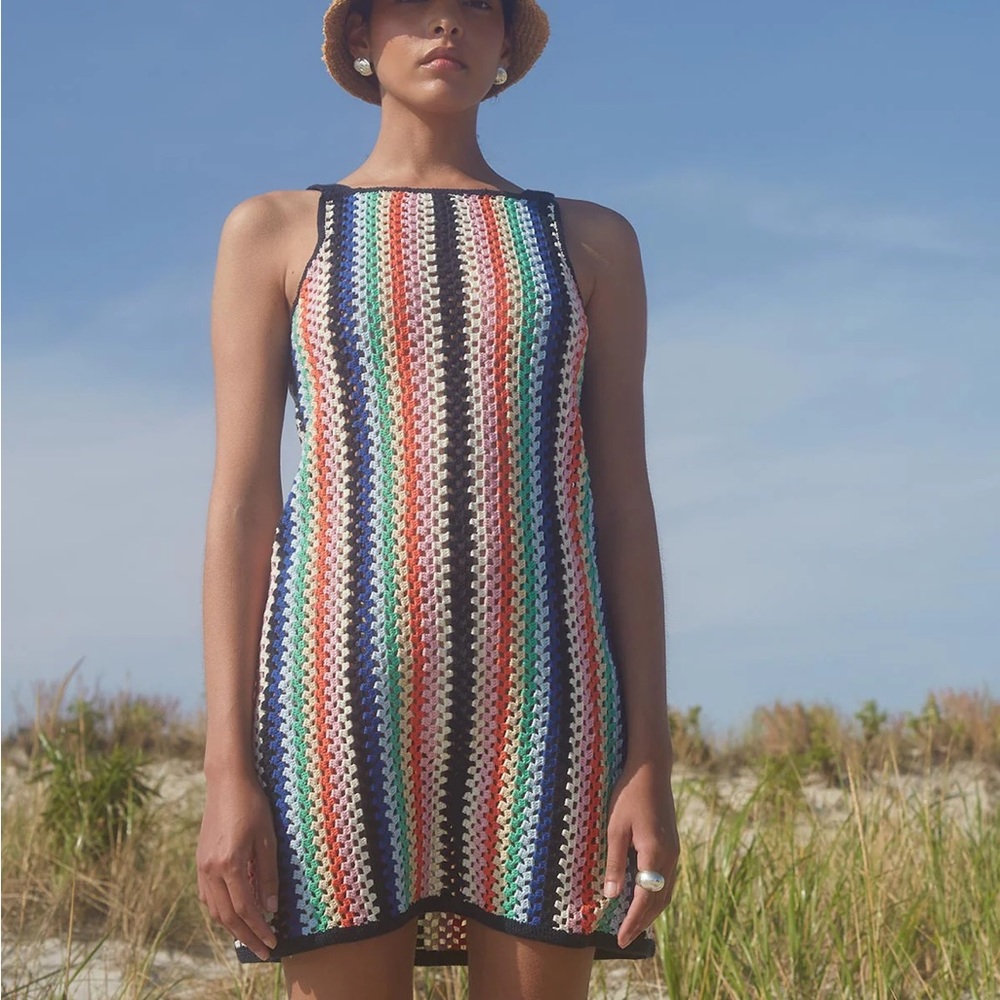ELEVEN SIX Pearla Crochet Dress